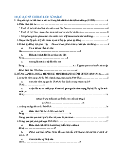 Đề cương ôn tập Lịch sử Đảng (1930-1975)