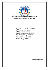 Bài thu hoạch chuyến đi thực tế  Doanh nghiệp sữa Nutricare môn Kinh tế vi mô | Trường Đại học Kinh Tế Quốc Dân