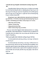 Nội dung Lịch sử đảng /Trường đại học Nguyễn Tất Thành