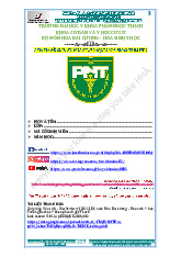 Đề ôn thi Hóa sinh | Trường Đại học Y khoa Phạm Ngọc Thạch