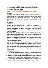 Thuyết minh về bến Ninh Kiều nổi tiếng Cần Thơ chọn lọc hay nhất