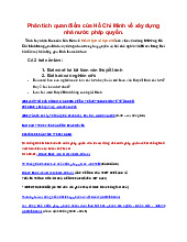 Phân Tích Quan Điểm Hồ Chí Minh Về Nhà Nước Pháp Quyền | Môn Tư tưởng Hồ Chí Minh - Đại học Sư phạm Thành phố Hồ Chí Minh