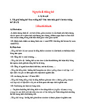 Nguyên lý Thống kê - Lý thuyết và Phương pháp Điều tra Thống kê