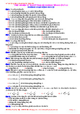 Tổng hợp 847 Câu trắc nghiệm Lý thuyết toàn bộ chương trình môn Vật Lý 12