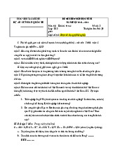 Đề thi hết môn học kỳ II- Kinh tế vĩ mô | Học viện Tài Chính