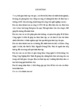 Báo cáo thực tập tốt nghiệp "Tìm hiểu về công ty TNHH Điện từ UMC Việt Nam"