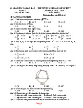 Đề Tuyển Sinh 10 Môn Toán Sở GD Sơn La 2025-2026 Có Đáp Án
