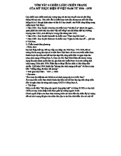 4 Chiến Lược Chiến Tranh Của Mỹ Tại Việt Nam (1954-1975)