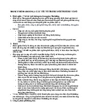 Các Yếu Tố Trong Môi Trường Vi Mô - Trung Gian Marketing | Nguyên Lý Marketing | Đại học Tôn Đức Thắng