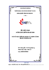 Giao tiếp qua email và mạng xã hội trong kinh doanh | Giao tiếp kinh doanh | Trường Đại học Công nghiệp TP.HCM