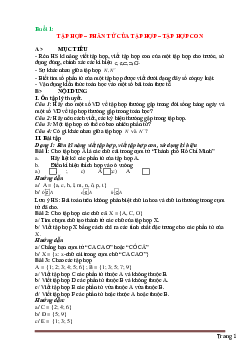 Bài tập dạy thêm Toán 6 phân theo từng dạng