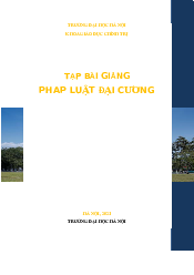 Tập bài giảng môn Pháp Luật Đại Cương | Đại Học Hà Nội