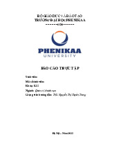 Bài báo cáo thực tập tốt nghiệp tại Nhà hàng SUN - Flamingo Cát Bà | Ngành Quản trị khách sạn | Trường Đại học Phenikaa