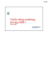 Tài liệu Môn Truyền thông Marketing tích hợp | Đại học Kinh Tế Quốc Dân