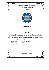 Làm rõ quan điểm Hồ Chí Minh về điều kiện xây dựng khối đại đoàn kết dân tộc và vai trò của đại đoàn kết dân tộc | Bài thảo luận tư tưởng Hồ Chí Minh
