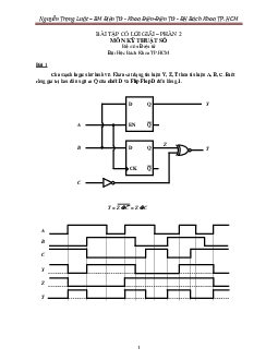 Ngân hàng bài tập môn Kỹ thuật số (có lời giải) | Đại Học Bách Khoa Thành Phố Hồ Chí Minh