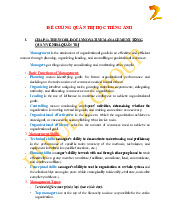 Quản trị học tiếng anh - HI 47K DUE Z - Môn Quản trị Học - Đại Học Kinh Tế - Đại học Đà Nẵng