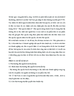 Doanh nghiệp độc quyền bán thuần túy | Kinh tế vi mô | Trường đại học Thương mại
