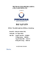 Báo Cáo Thực Hành K-Means Clustering - Khai Phá Dữ Liệu (N0 1). Môn Ứng dụng Web | Đại học Trường Đại học Phenika.