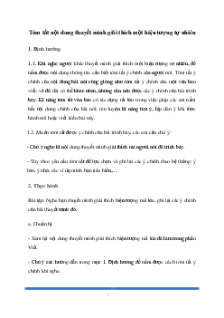 Soạn bài: Tóm tắt nội dung thuyết minh giải thích một hiện tượng tự nhiên Ngữ Văn 8 | Cánh diều
