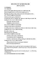 Đề cương ôn tập học kỳ 2 môn Khoa học tự nhiên lớp 6 năm học 2024 - 2025