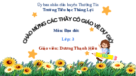 Giáo án điện tử Đạo đức 3 Bài 7 Kết nối tri thức: Khám phá bản thân