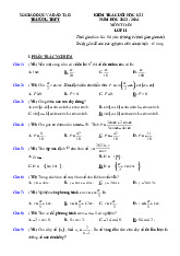 TOP 2 đề thi học kỳ 1 môn Toán lớp 11 năm học 2024 - 2025 - Đề số 5, 6 | Bộ sách Kết nối tri thức