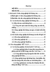 Tiểu luận về nông nghiệp chất lượng cao và áp dụng cho Việt Nam | Trường Nông - Lâm - Ngư nghiệp