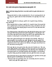 Đề cương học tập môn quản trị kinh doanh quốc tế