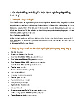 Chức danh tiếng Anh là gì? Chức danh nghề nghiệp tiếng Anh là gì?