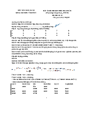 Đáp án đề thi kết thức học phần môn Thị trường chứng khoán mã số 1 | Học viện Ngân Hàng