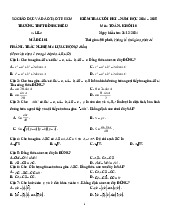 Đề cuối kỳ 1 Toán 10 năm 2024 – 2025 trường THPT Bình Chiểu – TP HCM