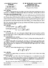 Đề tuyển sinh lớp 10 môn Toán (chuyên) năm 2025 – 2026 sở GD&ĐT Hải Phòng