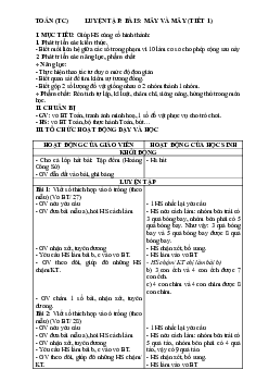 Bài 5 Giáo án buổi 2 Toán 1 | Kết nối tri thức với cuộc sống (HK1)