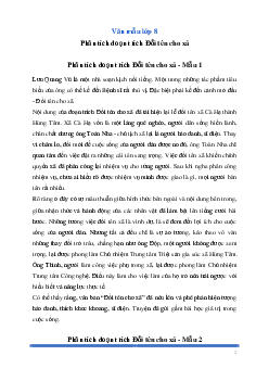 Văn mẫu lớp 8: Phân tích đoạn trích Đổi tên cho xã (trích Bệnh sĩ) Ngữ Văn 8 | Cánh diều