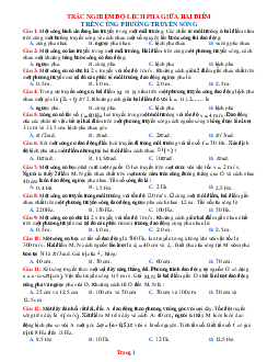 TOP 20 Câu Trắc Nghiệm Độ Lệch Pha Giữa Hai Điểm Trên Cùng Phương Truyền Sóng Vật Lí 11