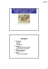 Sử dụng thuốc trong điều trị bệnh gout | Đại học Y Dược Huế