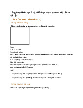 Công thức hình học ở bậc tiểu học chọn lọc mới nhất kèm bài tập - Toán 5