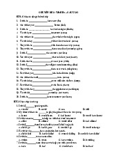 Bài tập Câu Ước | Môn Tiếng anh - Trường Cao đẳng Kinh tế - Kỹ thuật Công thương