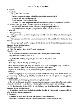 Bài 3: Ôn tập chương 1 | Giáo án Hóa 11 Kết nối tri thức