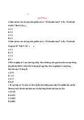 TOP bài tập tự luyện trắc nghiệm môn xác suất thống kê
