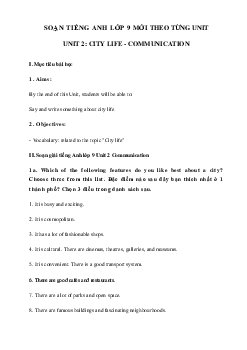 Unit 2 lớp 9 Communication