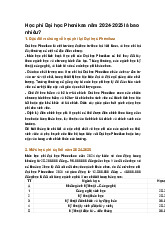 Học phí Đại học Phenikaa năm 2024-2025 là bao nhiêu?