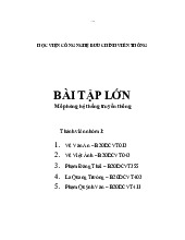 Bài tập lớn: Mô phỏng hệ thống truyền thông | Học viện Công nghệ Bưu Chính Viễn Thông
