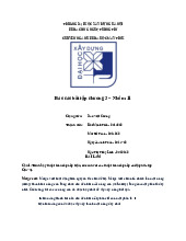 Báo cáo Bài Tập Chương 3 Thuật Toán Sắp Xếp và Tìm Kiếm | Môn Phân tích thiết kế hệ thống - Đại học Xây Dựng Hà Nội
