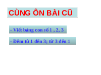Giáo án điện tử Toán 1 Chương 1 Cánh diều: Các số 4,5,6