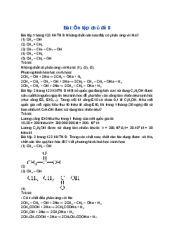 Giải Khoa học tự nhiên 9 Cánh diều Ôn tập chủ đề 8