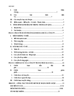 Phân tích môi trường kinh doanh của Công ty cổ phần Hàng không VietJet