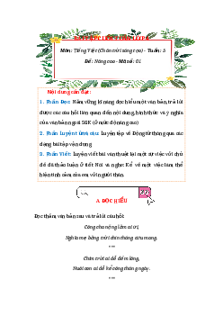 Bài tập cuối tuần Tiếng Việt lớp 4 nâng cao Chân trời sáng tạo - Tuần 5