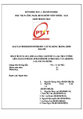Bài tập nhóm Phân tích và so sánh giá trị cảm tính và giá trị lý tính giữa Iphone và Samsung môn Internet và ứng dụng trong kinh doanh | Học viện Công Nghệ Bưu Chính Viễn Thông